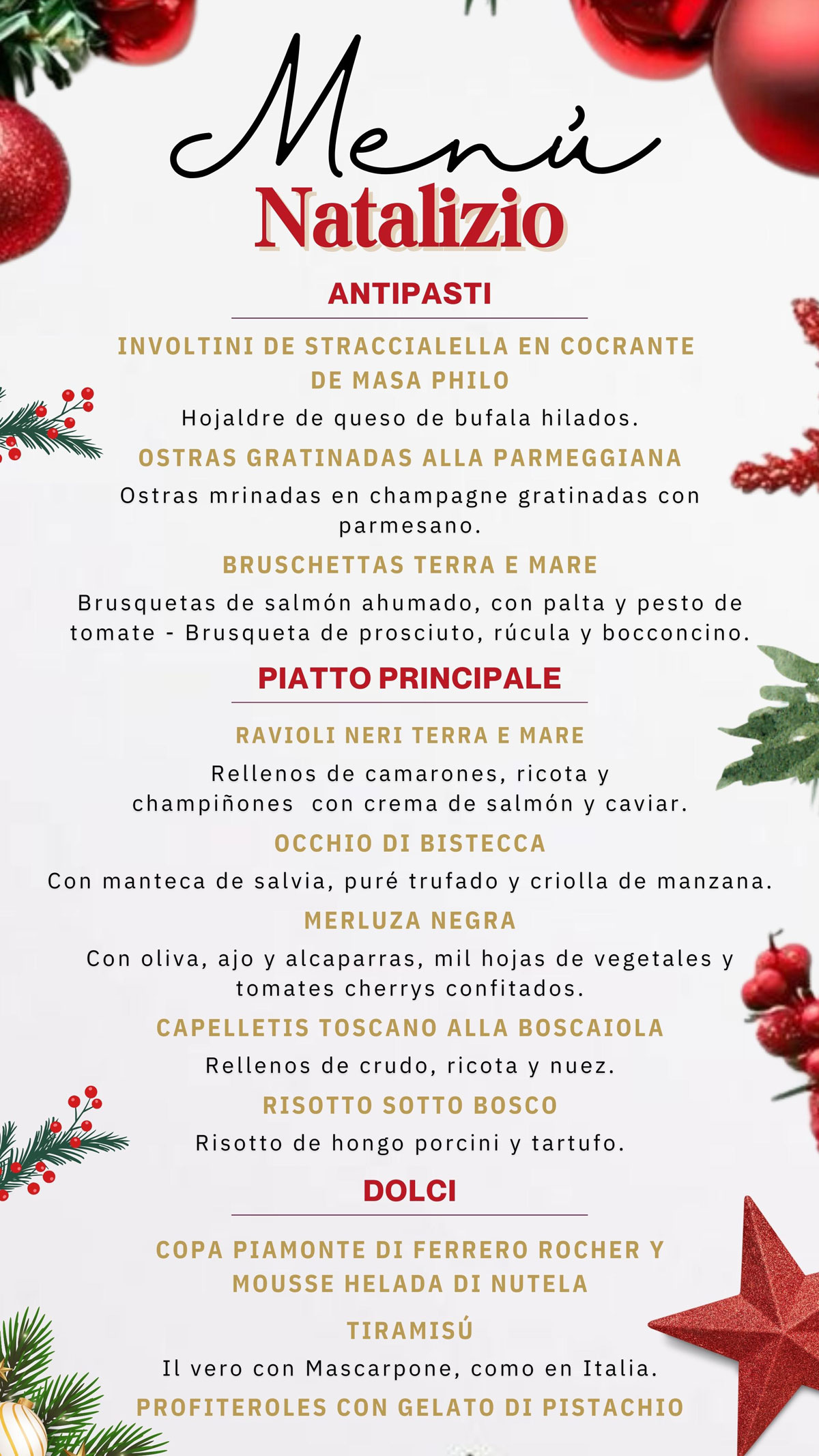 Menu Natalizio